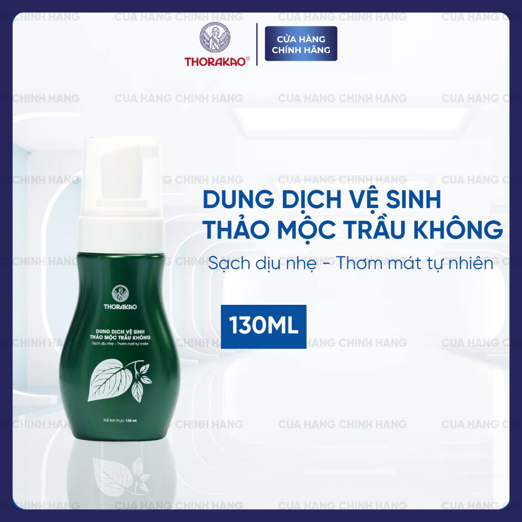 Dung dịch vệ sinh Thảo mộc Trầu Không Thorakao – Kháng khuẩn & Khử mùi 130ML