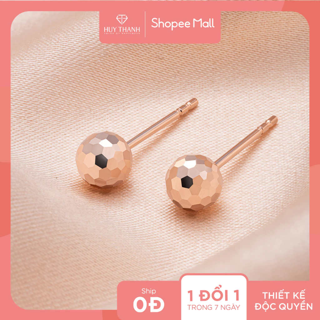 Bông Tai Nữ Vàng Tây 10K BTZ053 Huy Thanh Jewelry