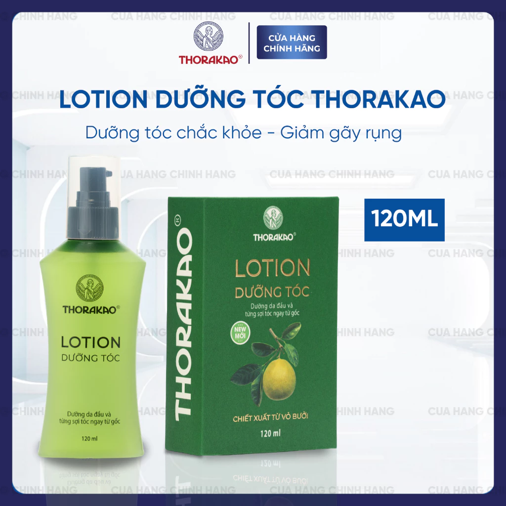 Lotion Dưỡng Tóc Thorakao Tinh Dầu Bưởi Kích Mọc Tóc Giúp Tóc Suôn Mượt 120ML