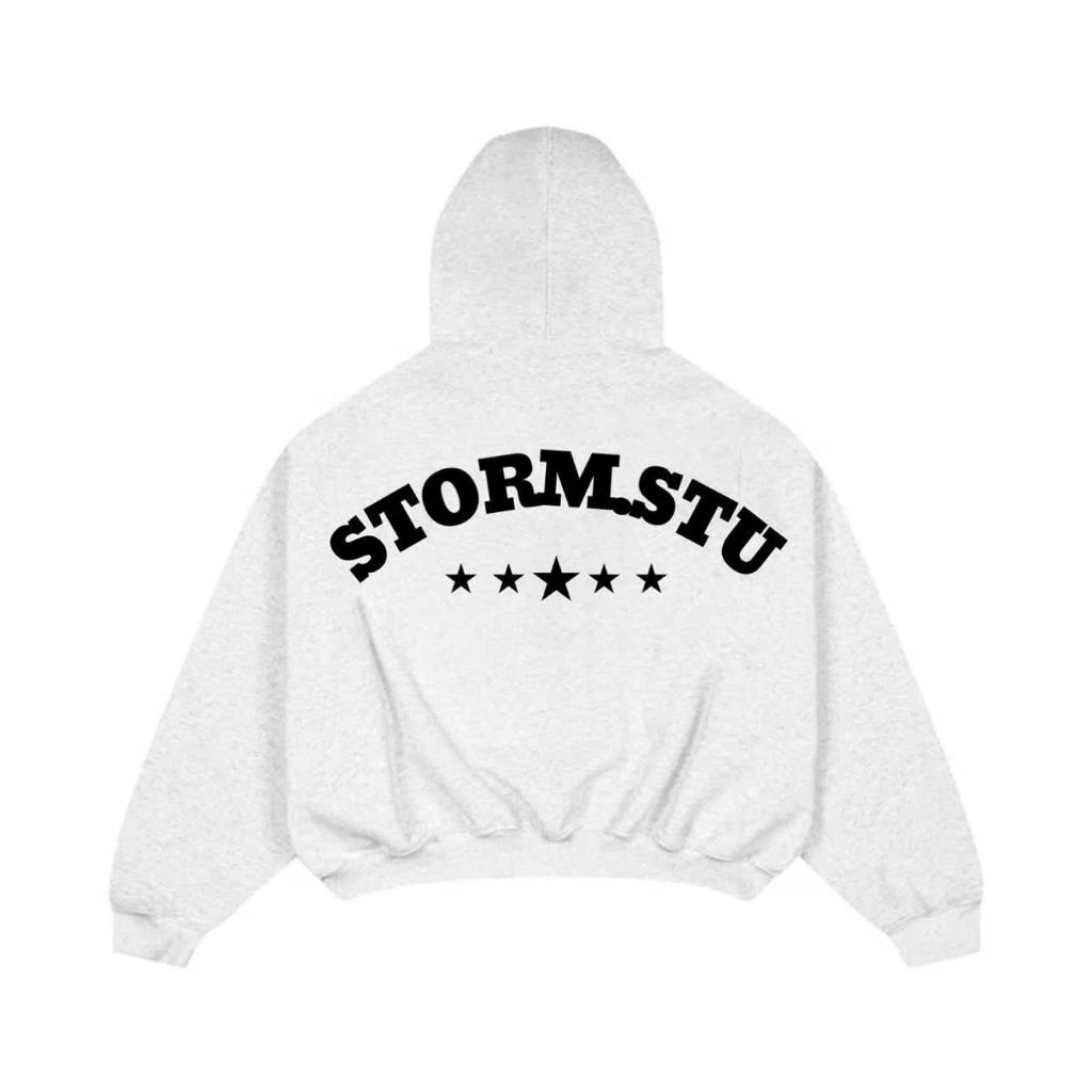 Áo Hoodie ZIp STORMSTU Form Rộng Mũ Trùm Unisex Nam Nữ
