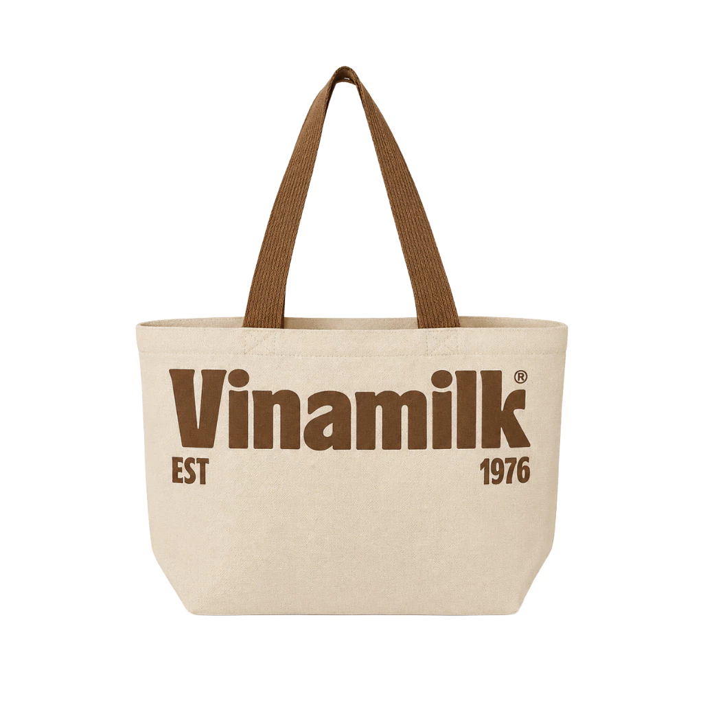 [Hàng tặng không bán] Túi tote Vinamilk Sure (màu be)