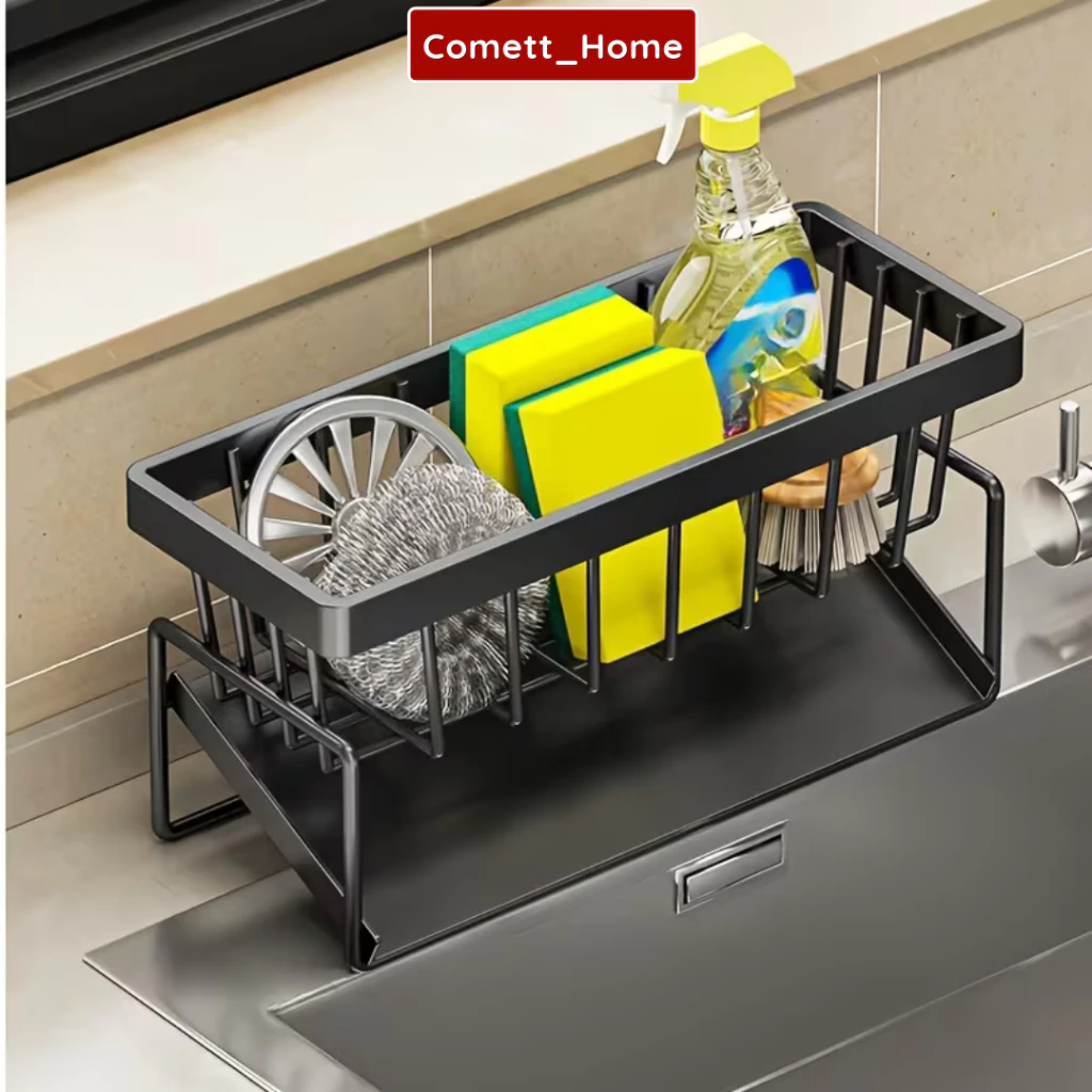 Giá Để Đồ Rửa Chén Bát Nhựa Chống Rỉ - Kệ Đựng Đồ Bồn Rửa Bát Tiện Lợi Kèm Khay Hứng Nước