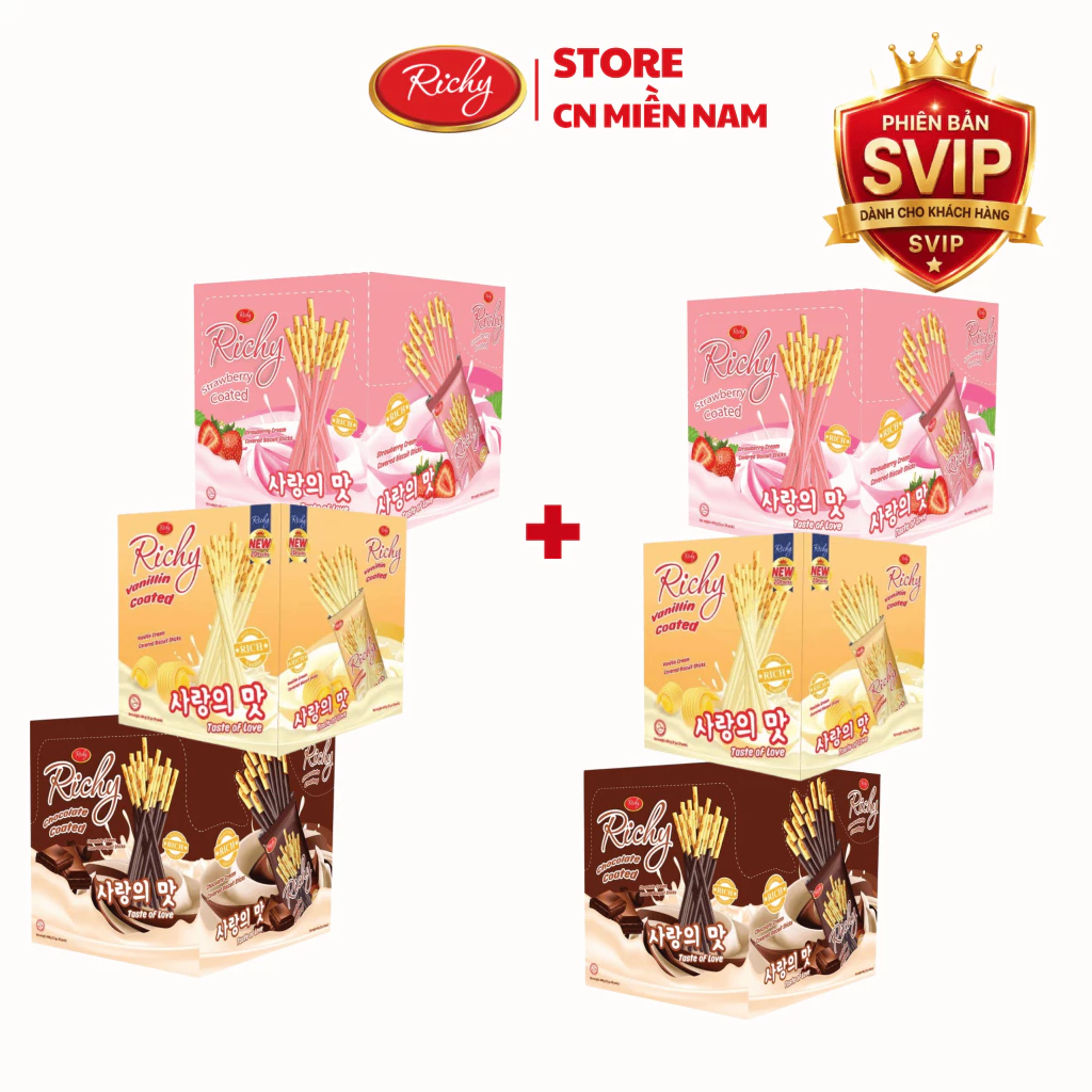 [SVIP] [ MUA 1 TẶNG 1, MUA 2 TẶNG 2,...] WISMO BÁNH QUE PHỦ KEM VỊ SOCOLA / DÂU / VANI – HỘP 400G (20 GÓI NHỎ)