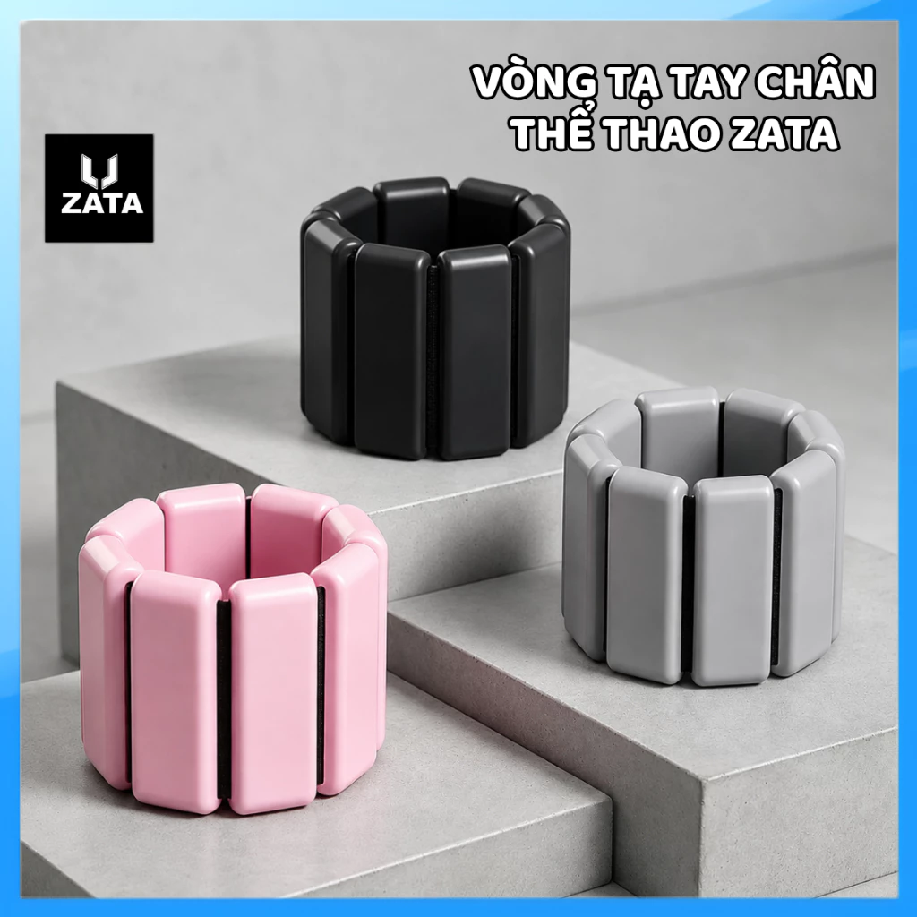 Vòng Đeo Tay Tạ Kháng Lực Đa Năng - Đai Tạ Tháo Rời Điều Chỉnh Trọng Lượng Tập Gym Chạy Bộ Thể Dục Zata Vn -TDT