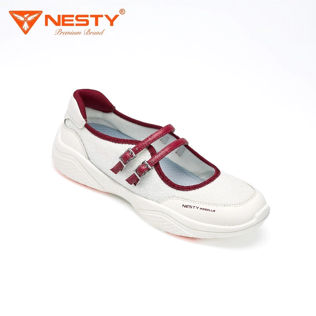 [NE84]Giày Nữ NESTY ROSELLE - Giày Mary Jane Sneaker Búp Bê Thể Thao Da Cao Cấp Êm Chân Phong Cách Vintage ( KO1 )
