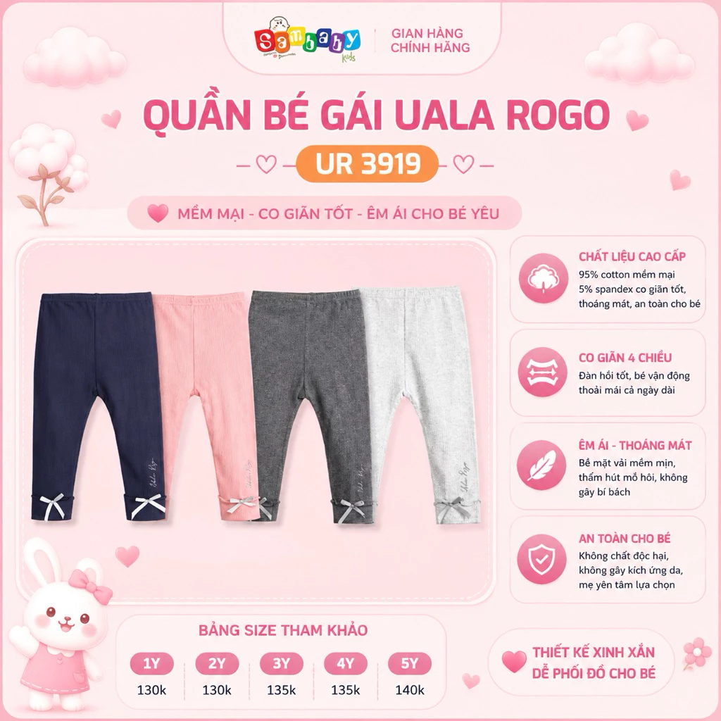 XẢ KHO Quần Bé Gái Uala Rogo UR 3919
