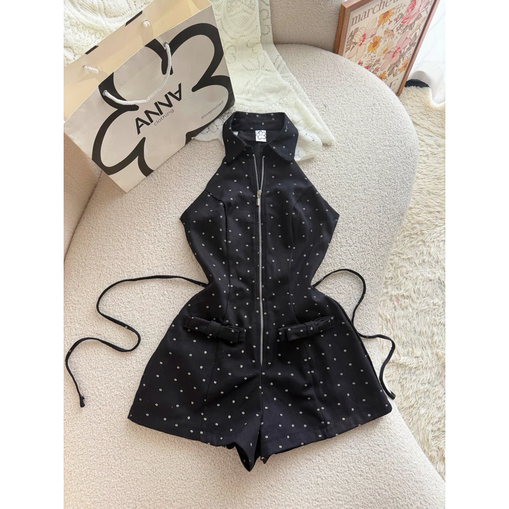 Đồ Bay Nữ Kaki Hoa Nhí ANNA - Jessi Jumpsuit