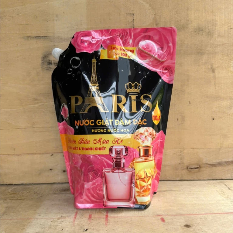 Nước Giặt Đậm Đặc Paris Hương Nước Hoa Phiên Bản Mùa Hè 3600ml – 1 Túi
