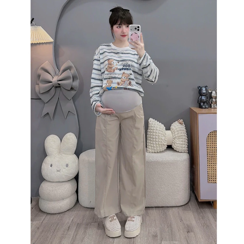 (Đủ size đến 100kg)Quần bầu bigsize chất kaki dáng suông cực đẹo