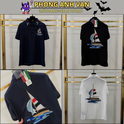 Áo Polo Nam Thêu Thuyền Siêu Đẹp - Áo Polo Nam Nữ Mẫu Mới NEWW Cực Đẹp