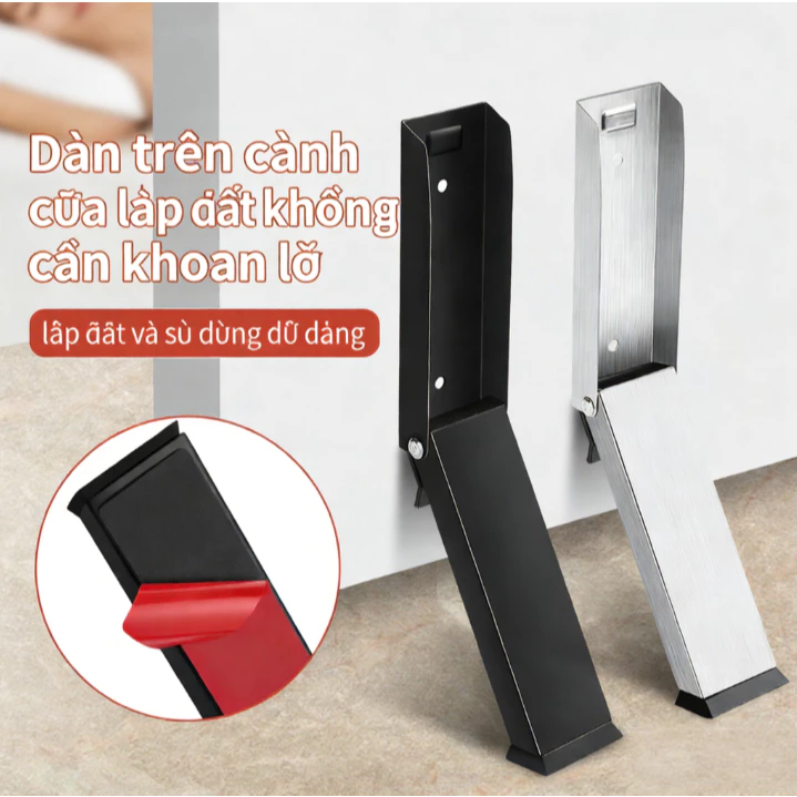 Thanh Chắn Gió Chống Kẹp Tay Cầm Cửa Ra Vào / Cửa Ra Vào Không Cần Cửa Ra Vào Va Đập Chắc Chắn JS