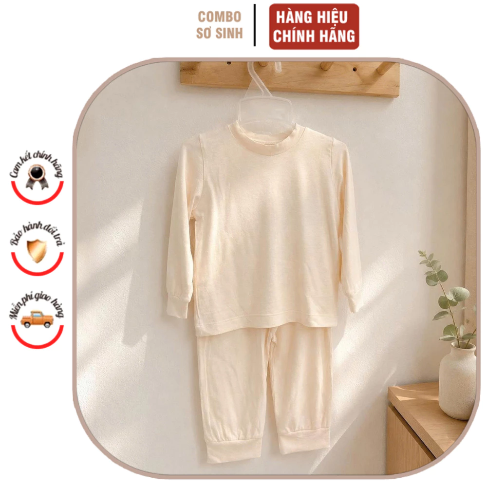 Bộ quần áo dài tay petit cho bé - mềm mịn, thoáng mát có thể kiêm đồ ngủ, đồ bộ mặc ở nhà size 9M-4Y và 8-17kg.
