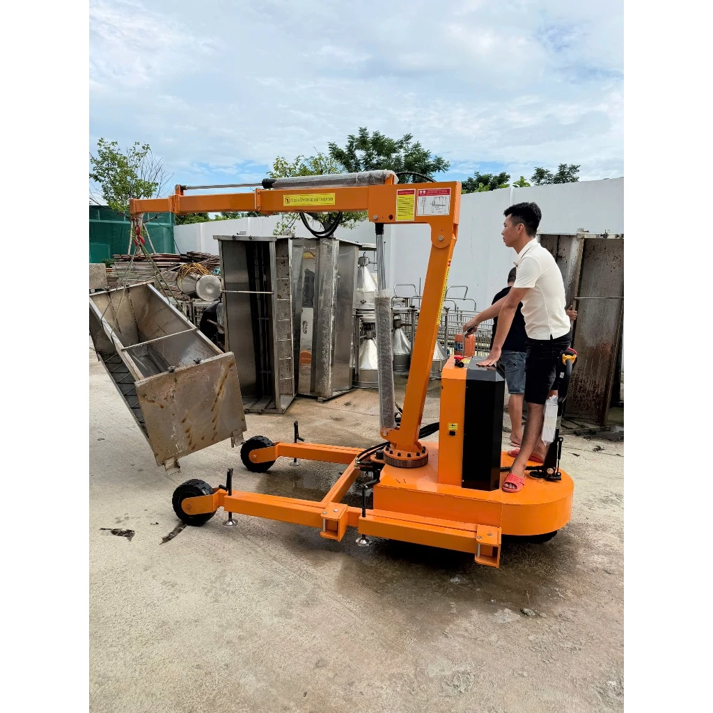 Cần cẩu nhện mini 1.5 TẤN chạy điện 48vol