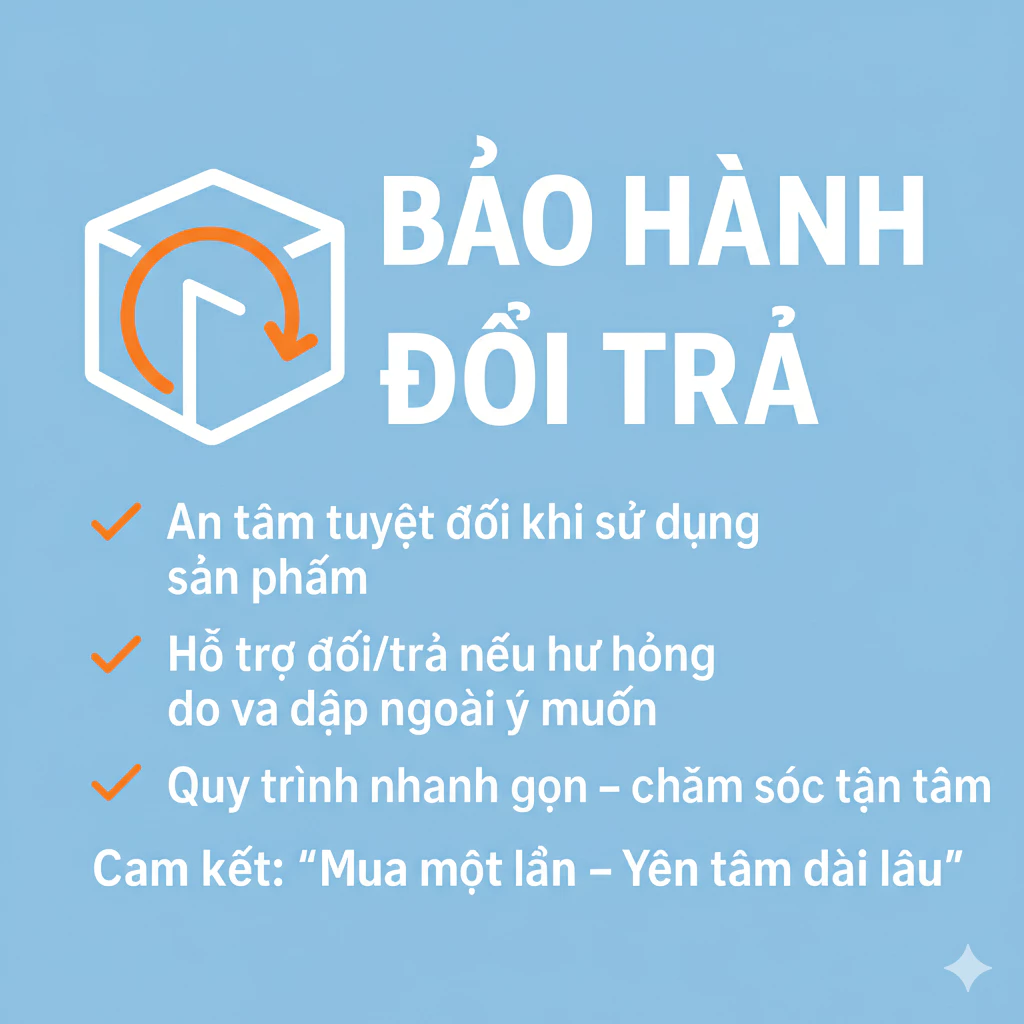 [GÓI BẢO HÀNH] SẢN PHẨM BẢO HÀNH RƠI VỠ, ĐỔI TRẢ, CHỐNG VA ĐẬP, HỖ TRỢ NHANH CHÓNG