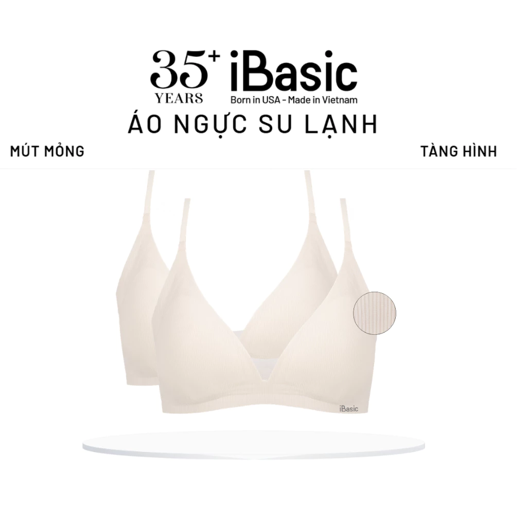 Áo ngực nữ không đường may iBasic mút mỏng không gọng tam giác Bralette BRAY103A