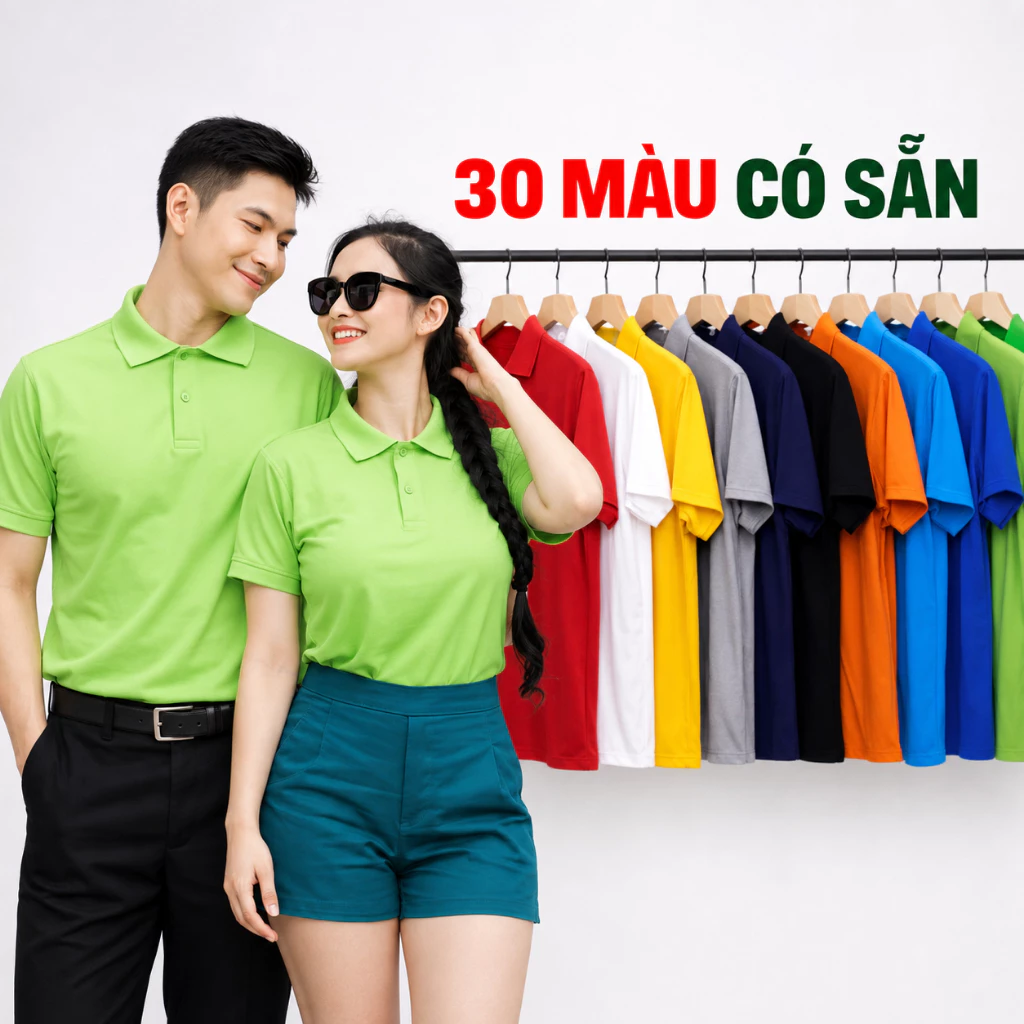Áo Thun Cổ Bẻ Cá Sấu Polo THOITRANG24H Nhiều Màu Form Xuông Nam Nữ Vải Dày Mịn Co Dãn Thoáng Mát