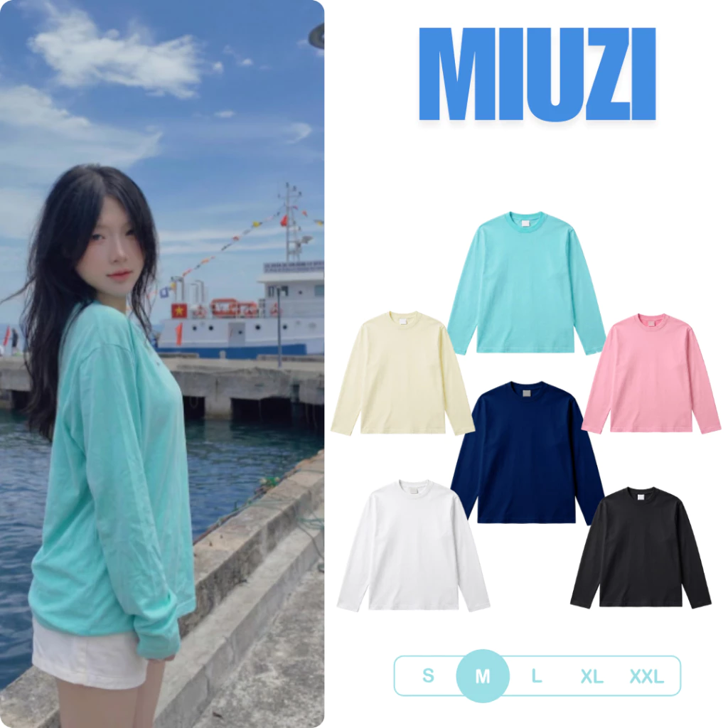 [ Deal Mở Bán ] Áo Thun Cotton Dài Tay - Longtee Mềm Mại - Basic Nam Nữ Dễ Phối. DT962