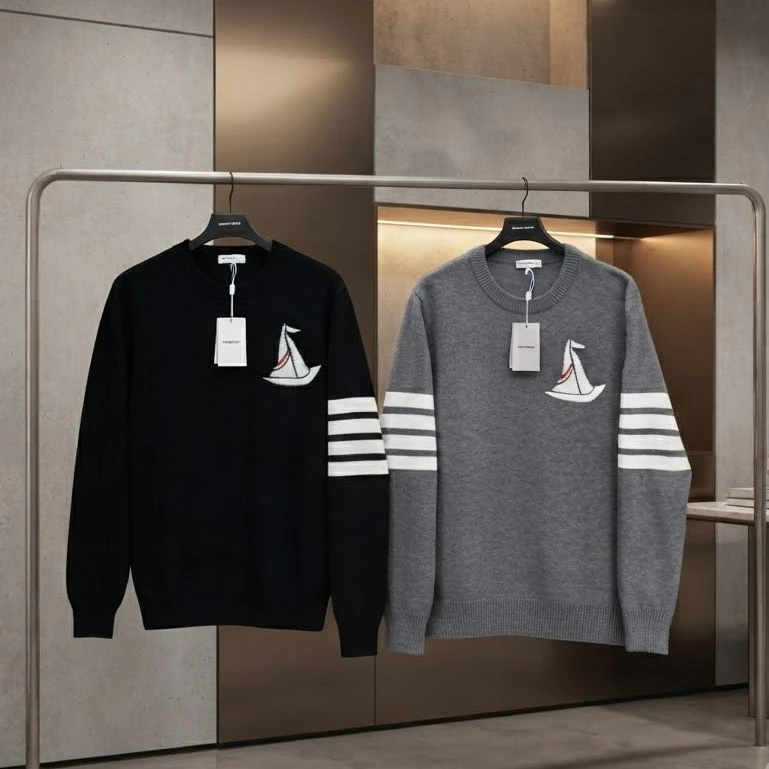 áo Swt Len Tăm Thom Du Thuyền Form Xuông không ôm Lên Dáng Siêu Đỉnh. Áo sweater Nam thu Đông Mẫu Mới thời trang cao cấp