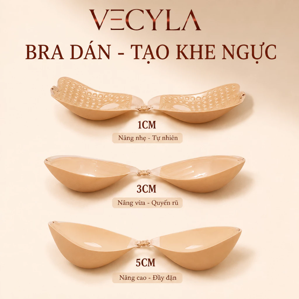 [SVIP] Áo Dán Ngực Silicon VECYLA Giúp Nâng Ngực Tạo Khe Gợi Cảm Nhiều Độ Dày