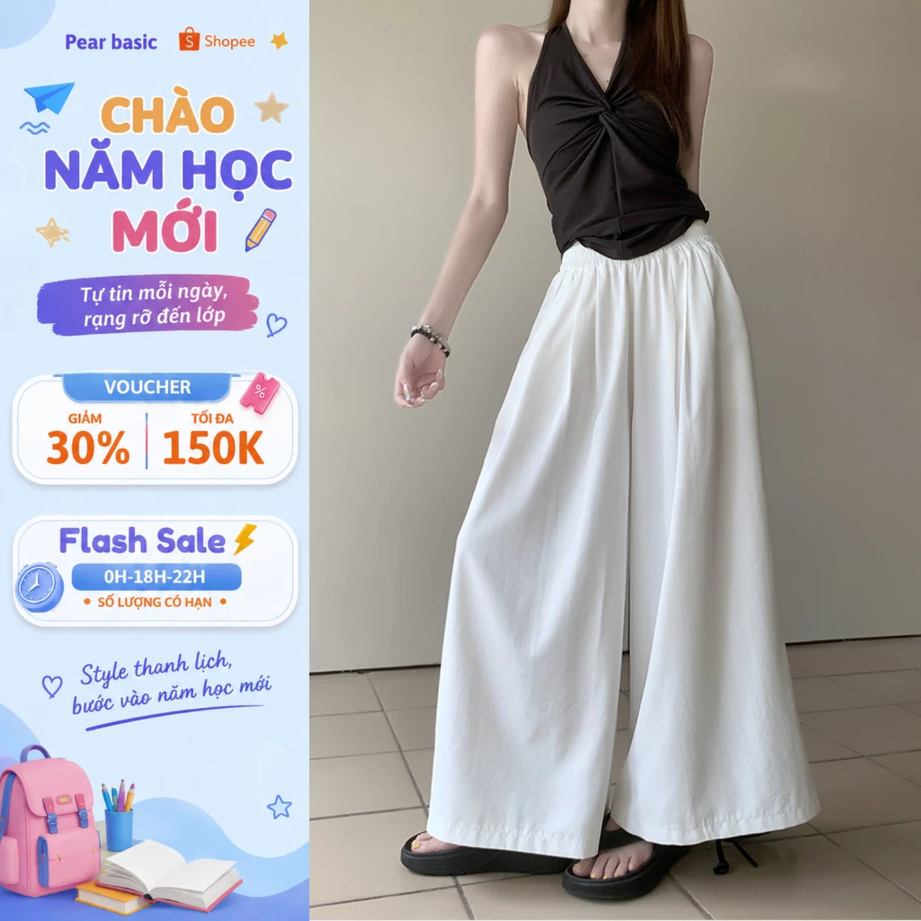 [ BST MỚI ] Quần Tây Nữ Dáng Dài Chất Kaki Cao Cấp, Quần Ống Rộng Nữ Lưng Cao tôn Dáng Q98