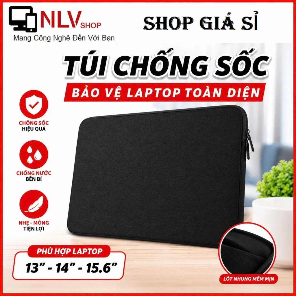 Túi Laptop Chống Sốc Vải Lưới Mềm Túi Đựng Macbook Máy Tính Xách Tay Bảo Vệ Máy Chống Trầy Xước