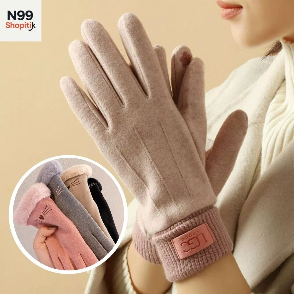 Găng tay nhung mùa đông [20 Mẫu 2024 Thời Thượng] mặc ấm, chống nắng UV tốt cảm ứng màn hình thời trang cho phụ nữ