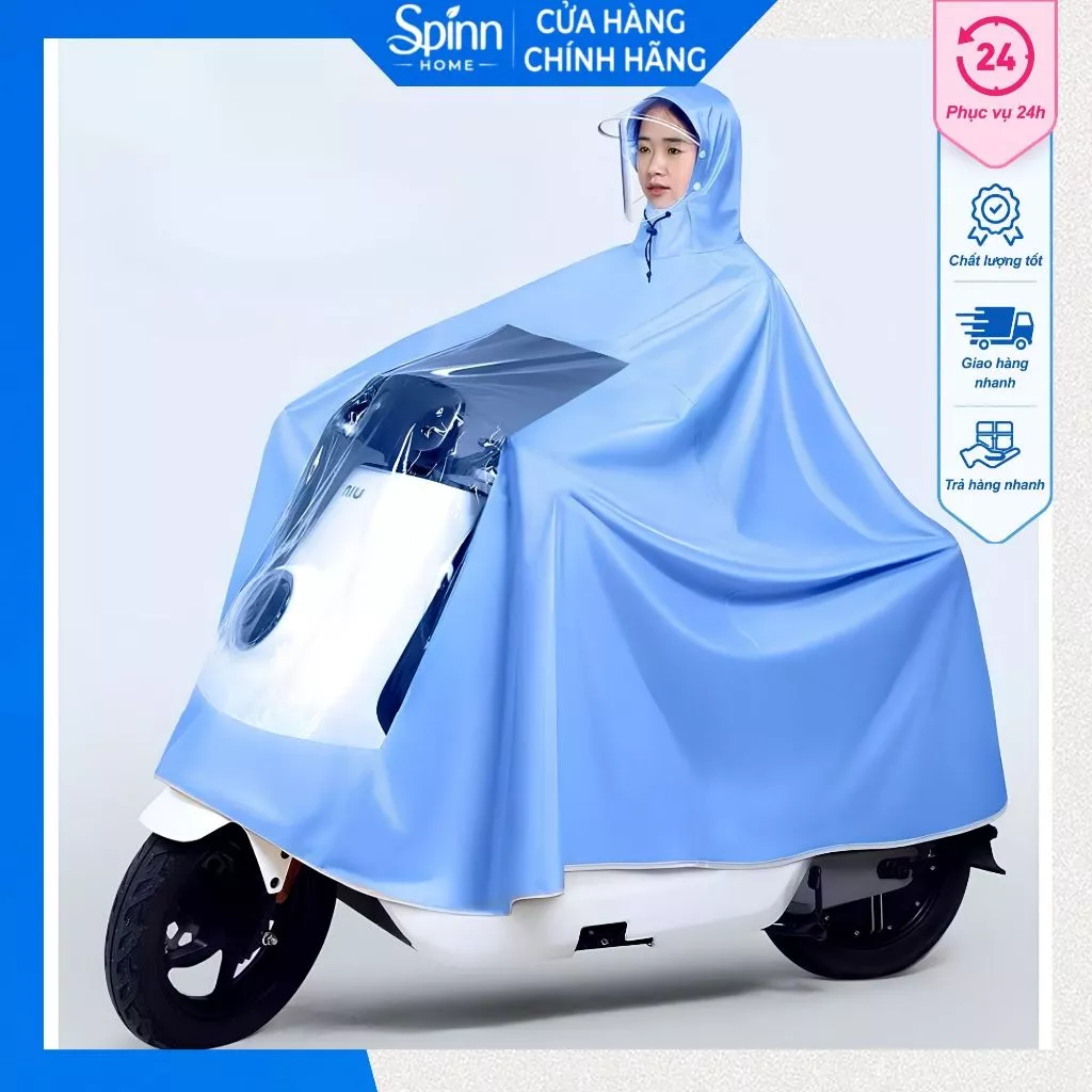 Áo mưa đi xe máy cánh dơi che phủ toàn thân chắn nước, áo mưa chống thấm dày dặn dễ dàng sử dụng
