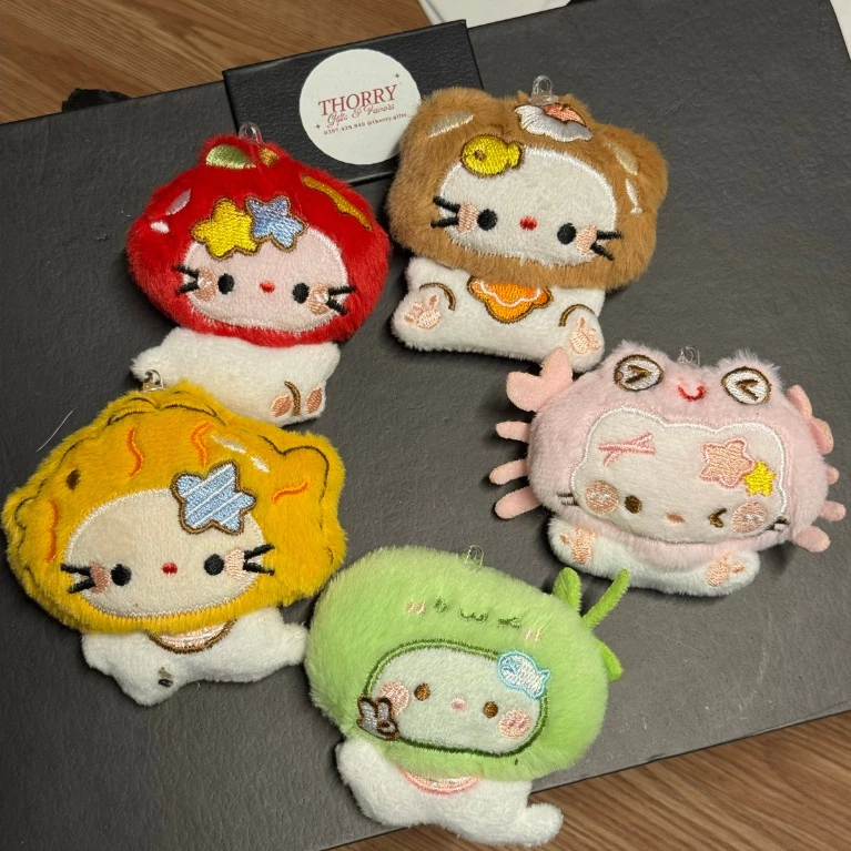 Móc Khóa Bông Kitty Hóa Trang Dễ Thương Treo Túi Xách Balo