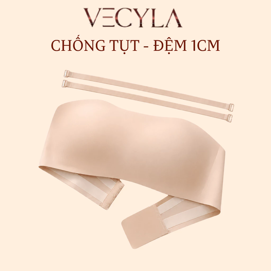 [SVIP] Áo Lót Nữ VECYLA Quây Ngang Chống Tụt A 4033, Mặc Hở Vai Kèm Dây