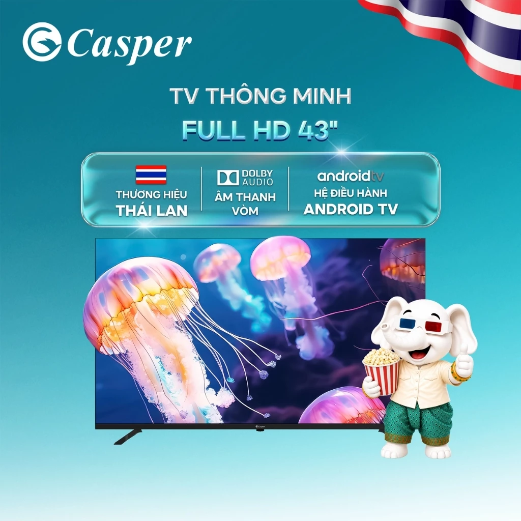 Smart Tivi Casper Ultra HD 4K/ QLED 50inch - D50UGC620 - Chính hãng