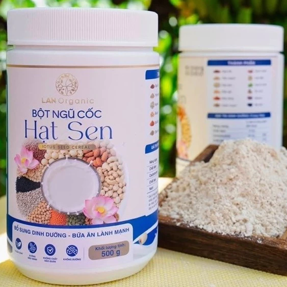 Combo ngũ cốc hạt sen -công thức sữa hạt cao cấp từ 12 loại hạt (giúp cung cấp dinh dưỡng, hỗ trợ giấc ngủ)
