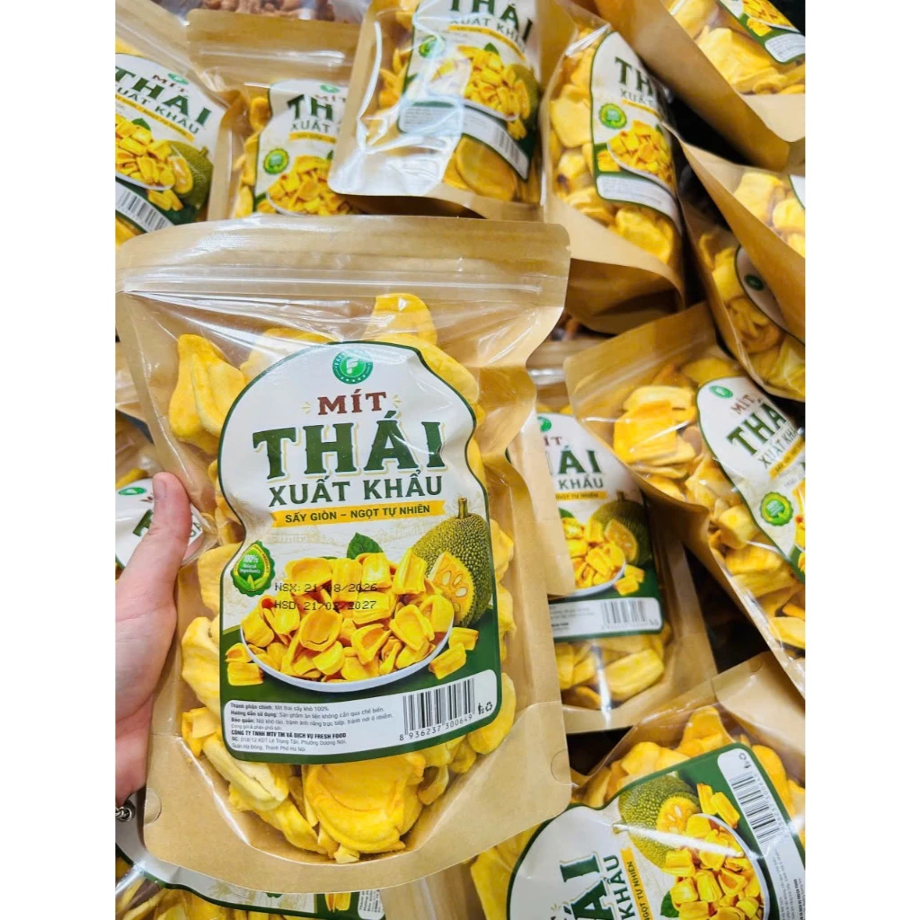 Mít Thái Sấy Giòn Siêu Ngọt Túi 250gr- Hàng xuất Khẩu
