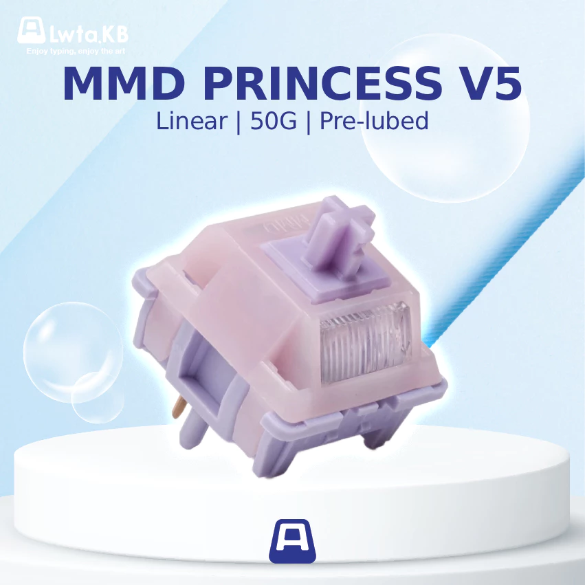 MMD Princess  | Switch Princess Linear | 50G | 5 Pin dùng cho bàn phím cơ
