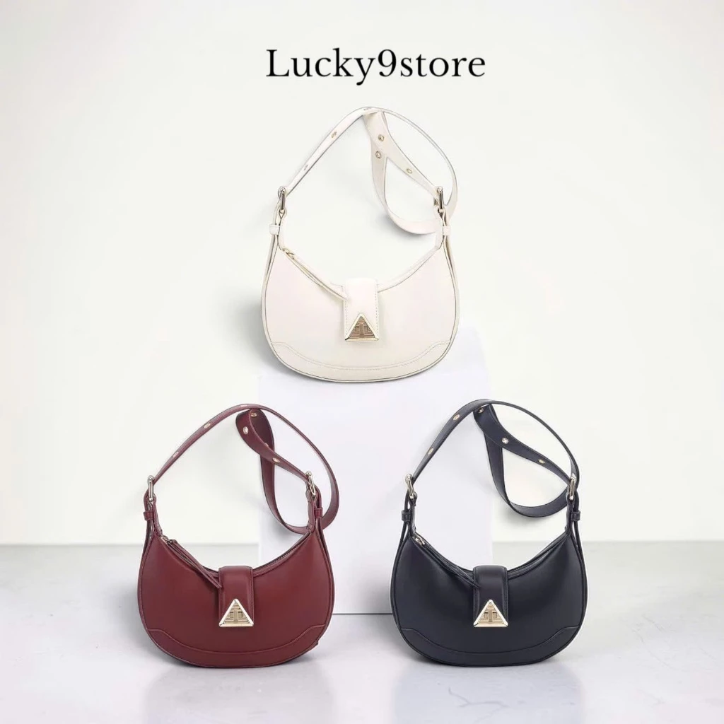 Túi nữ Túi đeo vai kiểu bán nguyệt size 22 mẫu mới phong cách vintage 6011#