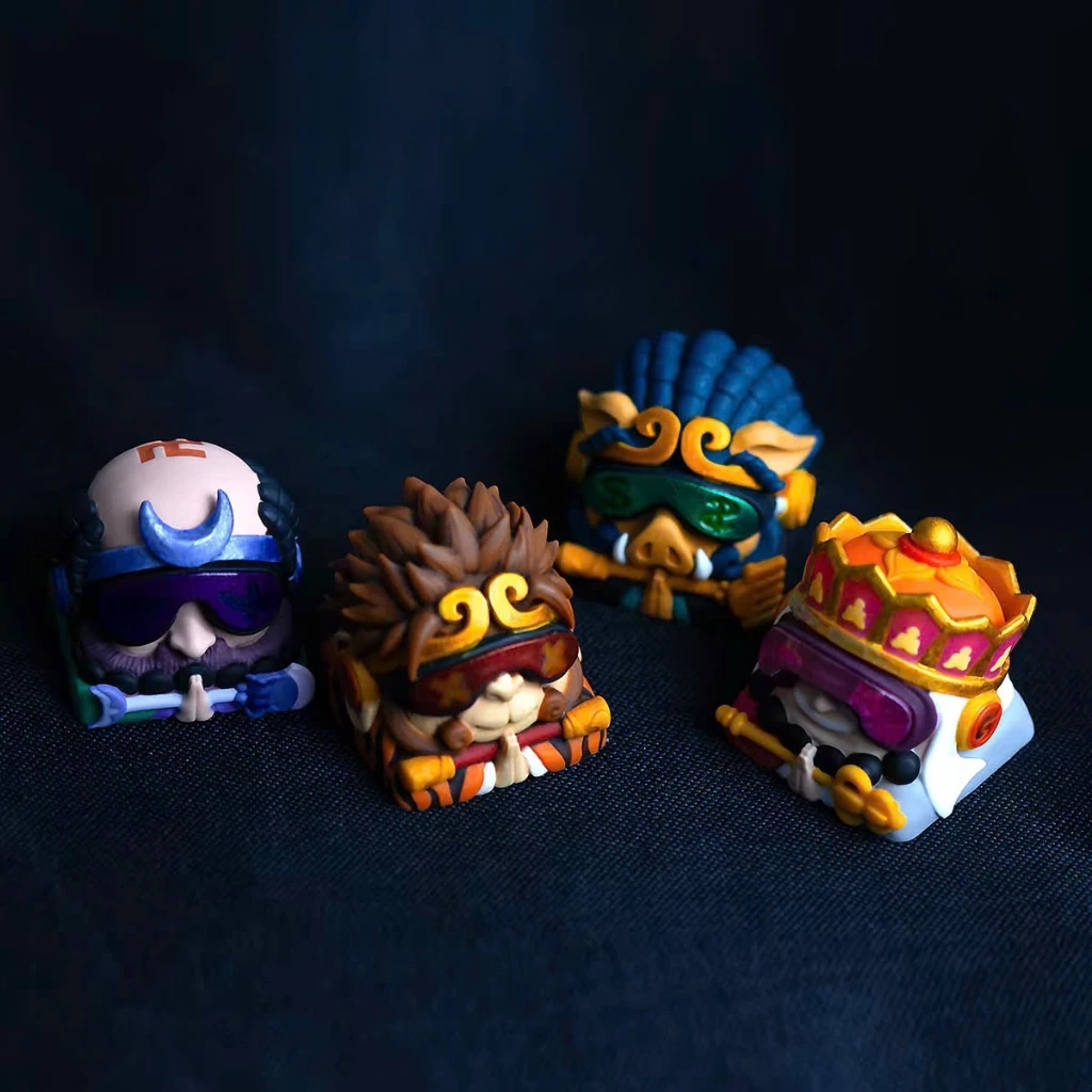 [Hỏa Tốc] Keycap Artisan Lobo Chủ Đề Tây Du Ký  Resin 1u Trang Trí Bàn Phím Cơ Chính Hãng Lobo