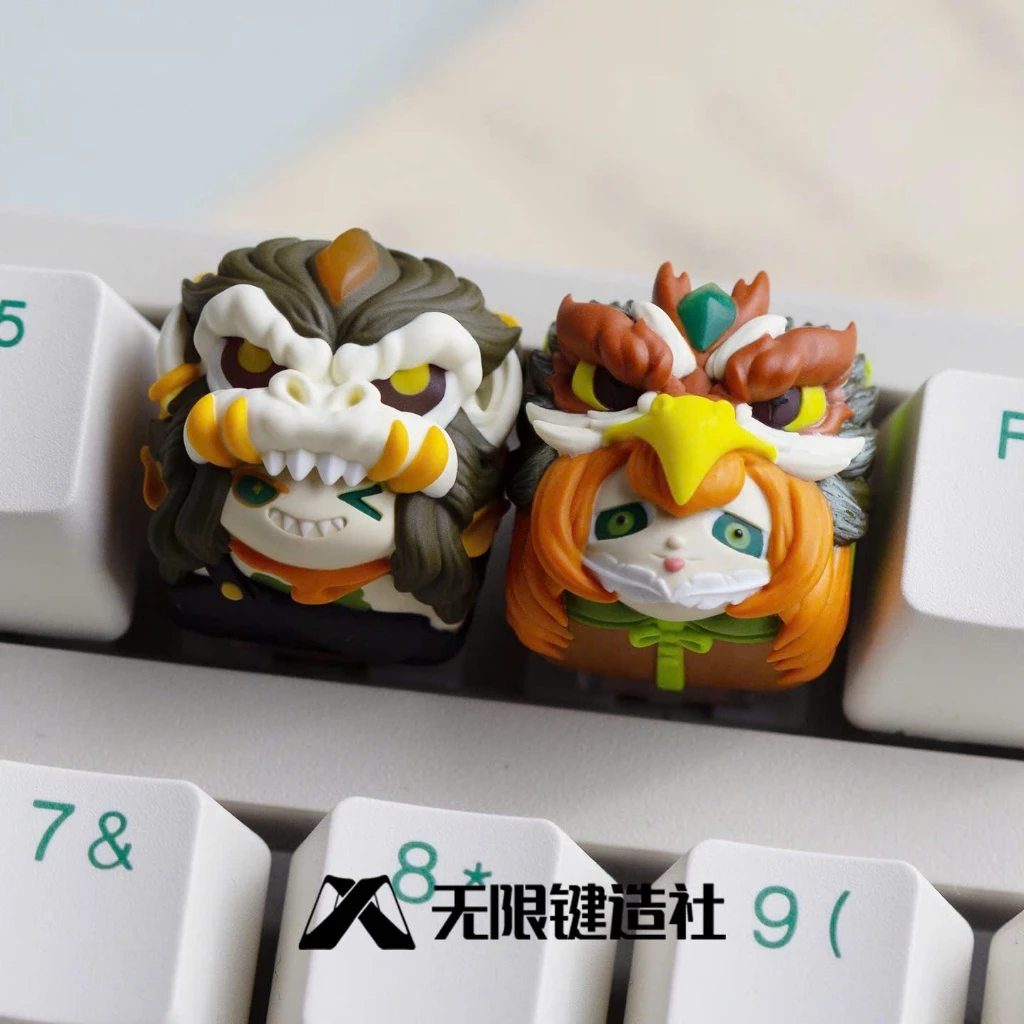 [Hỏa Tốc] Keycap Artisan Lobo Chủ Đề 12 Con Giáp  Resin 1u Trang Trí Bàn Phím Cơ Chính Hãng Lobo