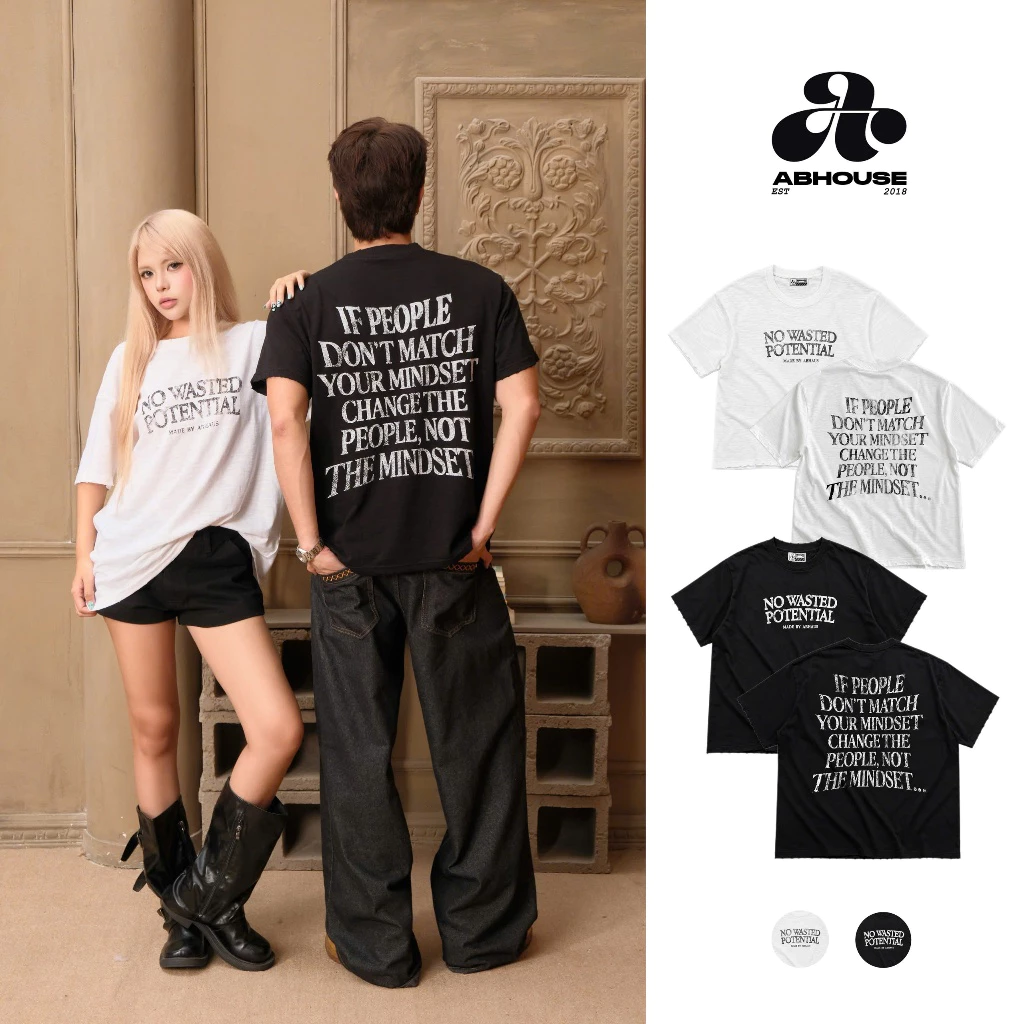 AB HOUSE - Áo thun cotton xược  form Regular POTENTIAL thời trang nam nữ