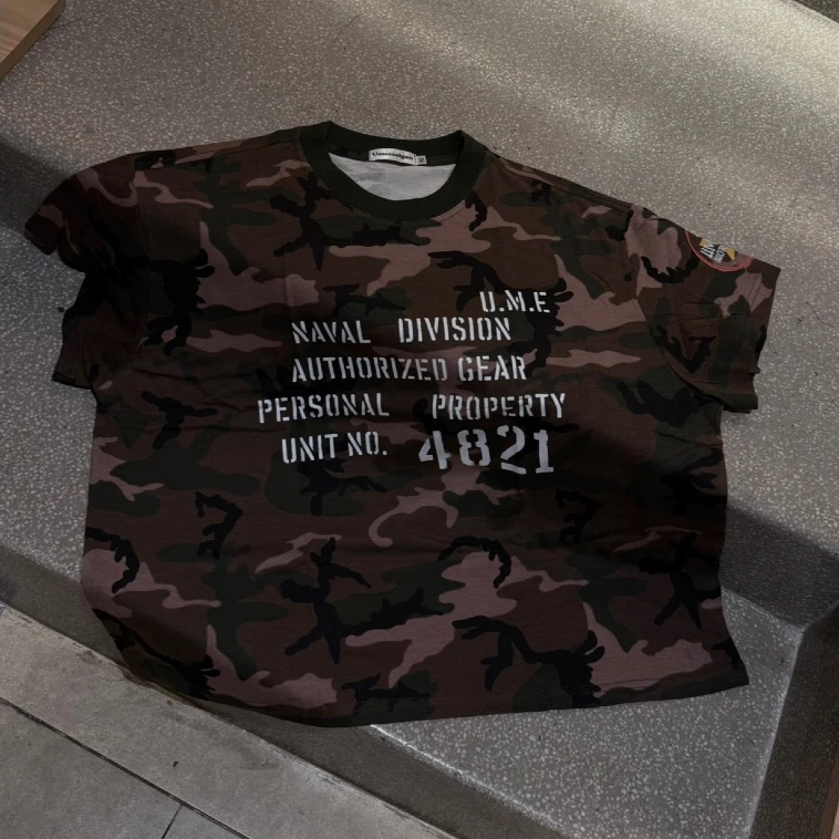 [THÊM CROPTOP CAMO] UMEESAIGON Áo Thun Cotton Camo "NAVAL DIVISON" + Raglan Camo "PACE MEETS" Form Boxy Unisex