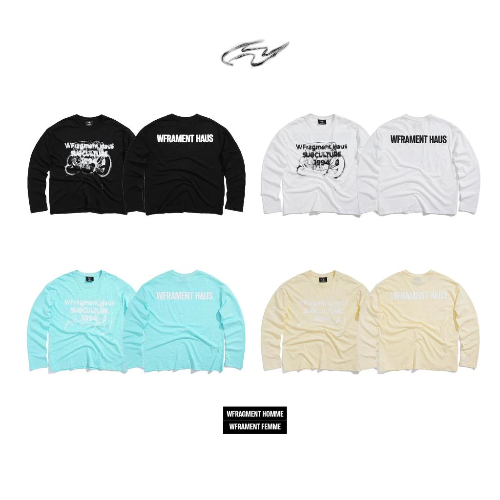 SUBHAUS LONGSLEEVE - Áo tay dài xược in trame và phủ nhung nam nữ Whose Studio
