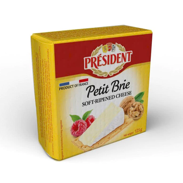 Phô mai Brie cao cấp President, nhập khẩu từ Pháp - 125g