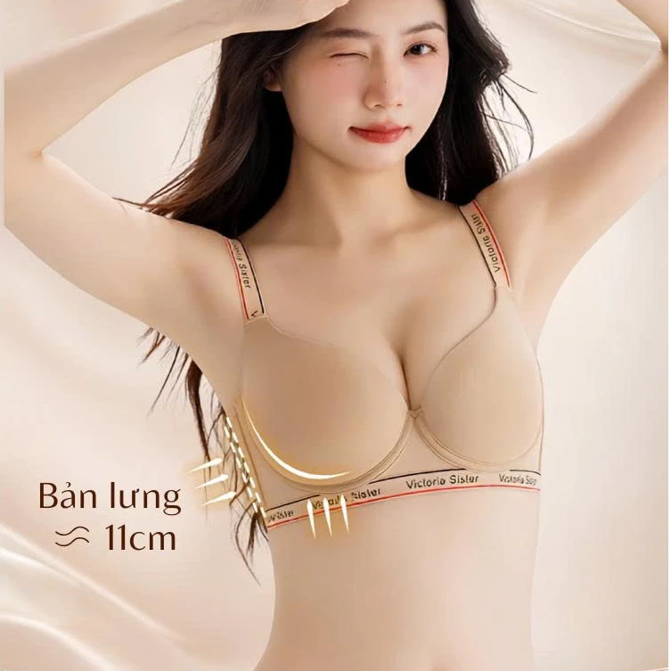 Áo Lót Big Size Có Gọng Cho Ngực Lớn, Su Đúc Nâng Ngực Chống Chảy Xệ Bản Nách Rộng Che Ngấn Vic1108