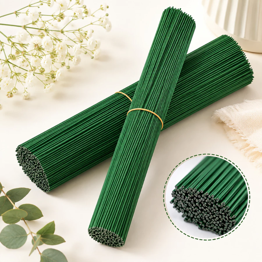Kẽm Cắm Hoa Giấy, Hoa Nhựa, Hoa Sáp Dài 40cm/60cm - Combo 10 Cành