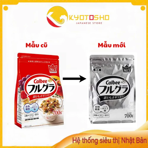 Ngũ Cốc Calbee Đỏ 700g,Ngũ Cốc Calbee Nhật Bản,Ngũ Cốc Ăn Sáng,Ngũ Cốc Trái Cây