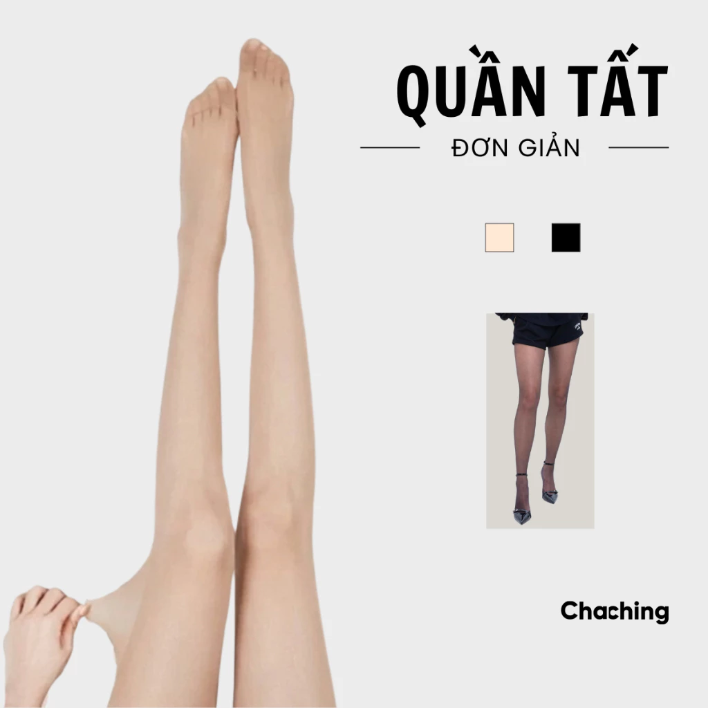 [1 Đôi] Quần Tất Nữ Da Trong Suốt ChaChing, Tất Quần Da Nữ, Quần Tất Che Khuyết Điểm Siêu Dai, Chống Xước