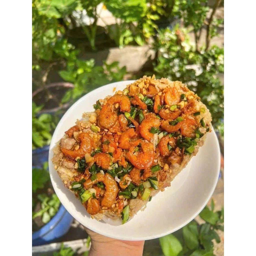 <Hoả Tốc Sài Gòn> BÁNH ĐÚC KHOAI MÔN FULLTOPPING TÔM KHÔ (ĐÓNG GÓI ĐÔNG LẠNH)