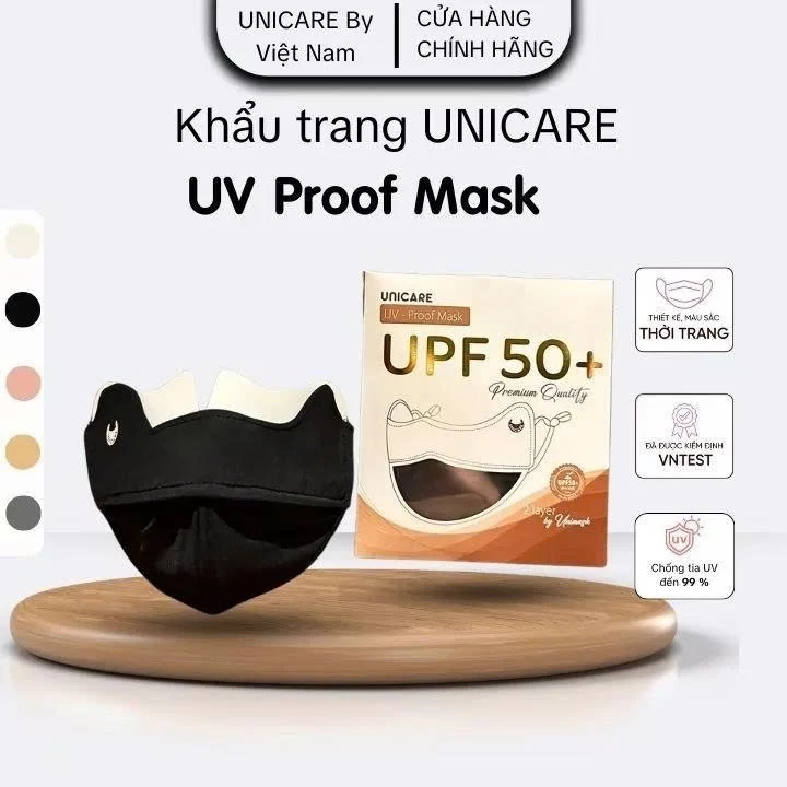 [Độc Quyền SVIP] Khẩu trang chống tia UV UNICARE PROOF MASK, bảo vệ da khỏi tia UV - Hàng chính hãng