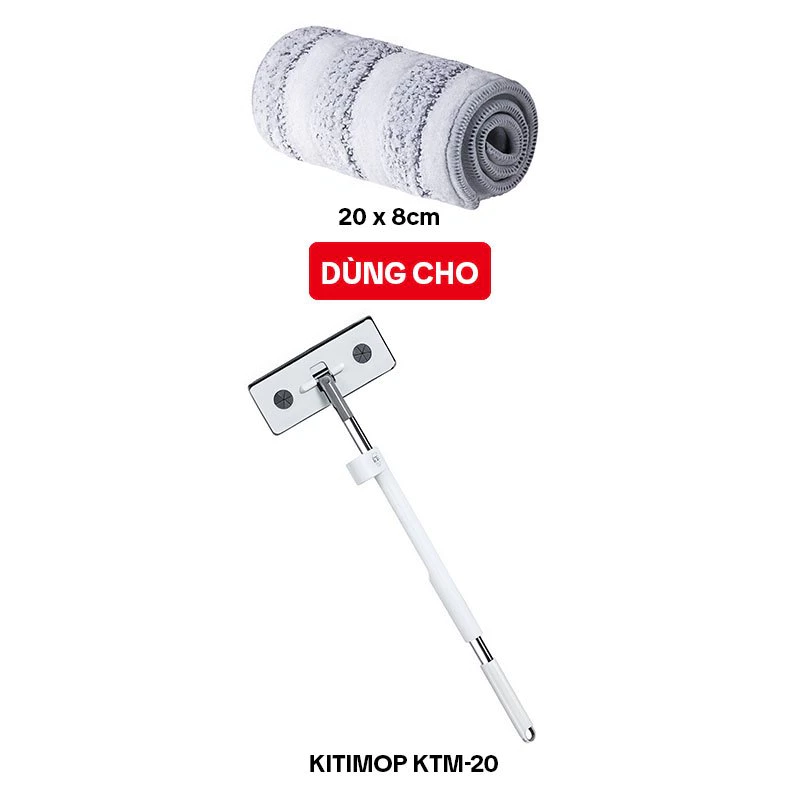 Bông Lau Thay Thế KITIMOP KTM-20-1, Dùng Cho Cây Lau Bếp Mini KITIMOP KTM-20