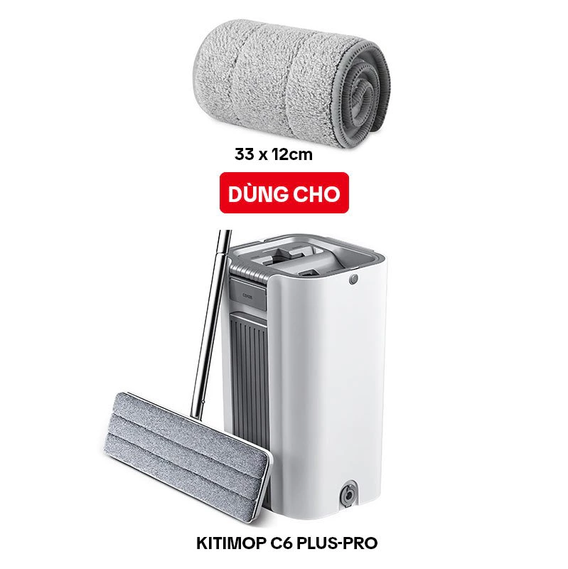 Bông Lau Nhà Thay Thế KITIMOP C6 PLUS-PRO-1, Dùng Cho Cây Lau Nhà Tự Vắt KITIMOP C6 PLUS-PRO