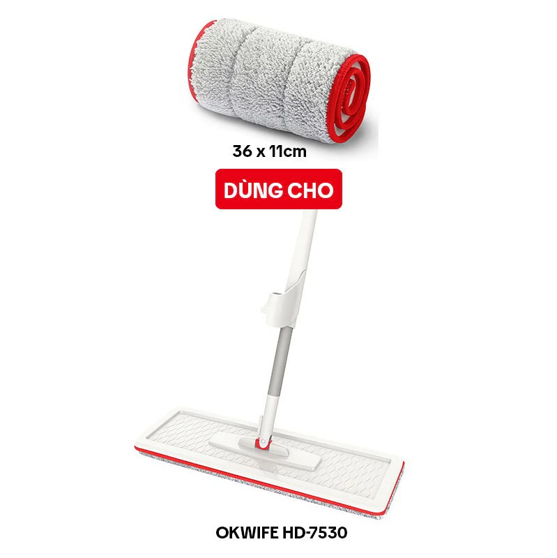 Bông Lau Nhà Thay Thế OKwife HD-7531, Dùng Cho Cây Lau Nhà Tự Phun Sương Tự Vắt OKwife HD-7530