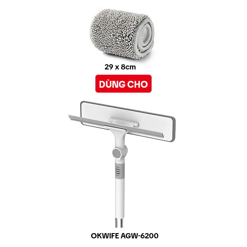 Bông Lau Kính Thay Thế OKwife AGW-6200-1, Dùng Cho Cây Lau Kính OKwife AGW-6200